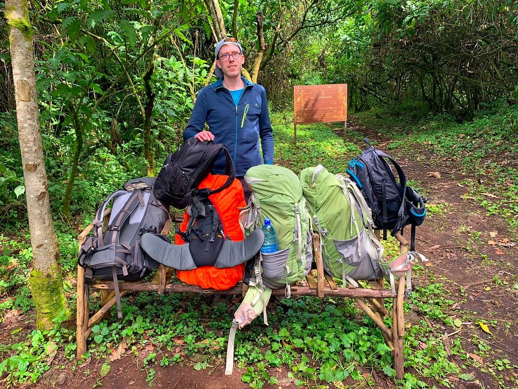 Nyiragongo Volcano Trek Virunga DRC backpacks