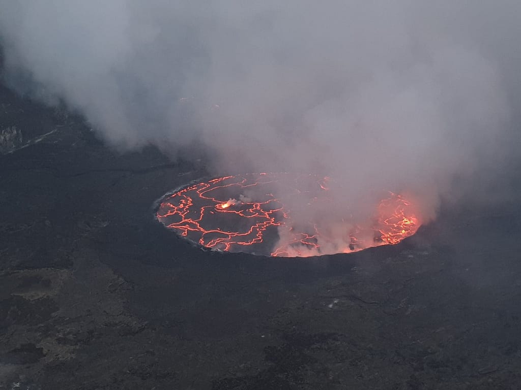 Nyiragongo Volcano Trek Virunga DRC lava patterns