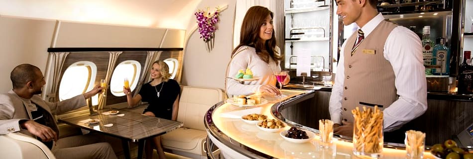 emirates a380 new onboard lounge