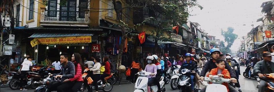 Hanoi on the back of motorcycle video
