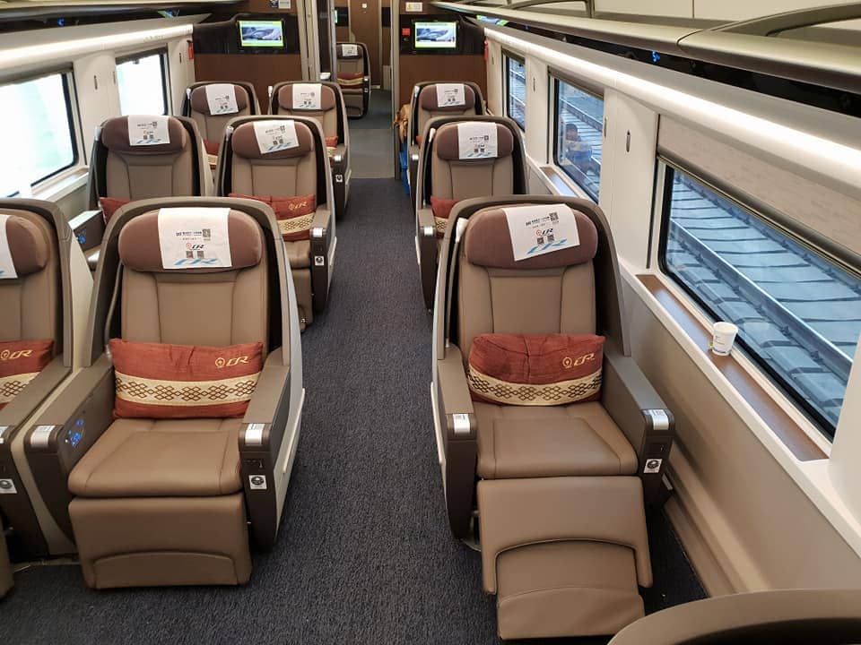 China first class bullet train